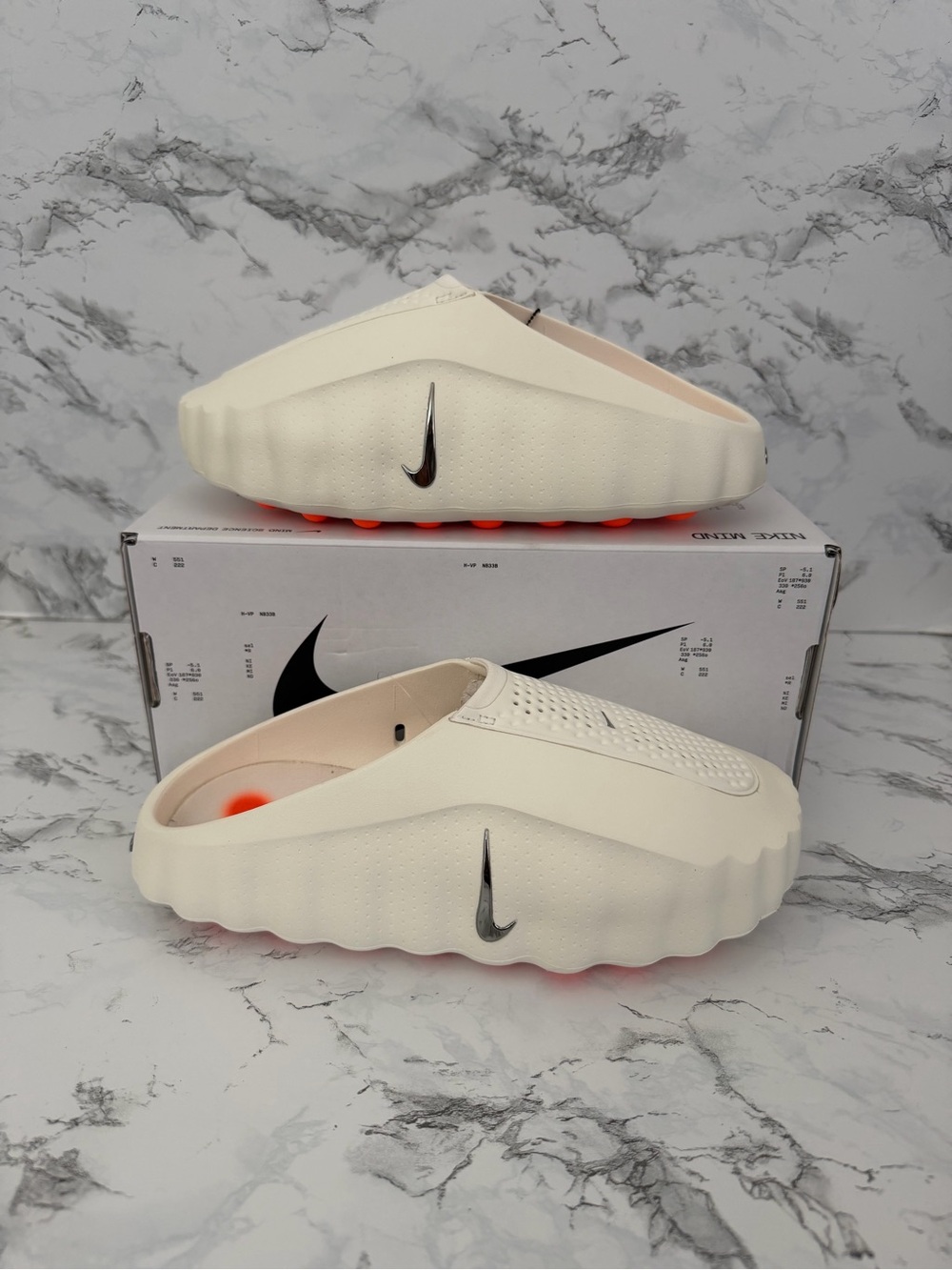 Nike Mind 001 Sail Mules Shoes Slides HQ4309-100 Men’s Size 8/ Women’s Size 9